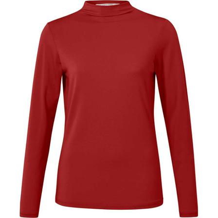 Yaya, Top with turtleneck lava falls red Rood, Dames, Maat:S,lyocell