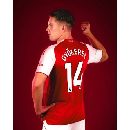 25-26 Arsenal Bortedrakt Voksen Fotballdrakt Nr. 20 Gyökeres 14[JUN]