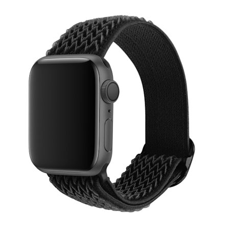 Klokkereim for Apple Watch iWatch 38/40/41/42mm liten urskive, helt svart