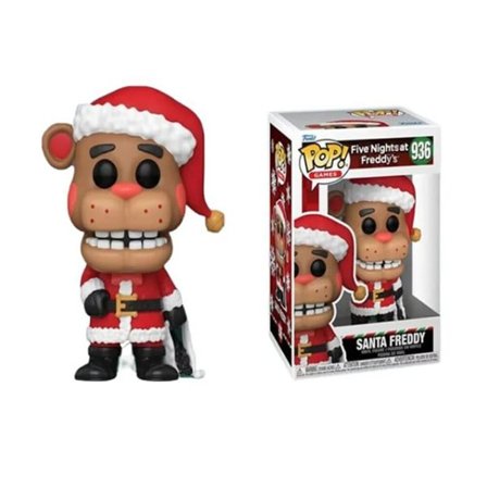 Pop Fem Nætter ved Freddy ́s Fnaf Bear SANTA FREDDY Spil Action Figur At Five Nights Security Breach Model Børn Legetøj