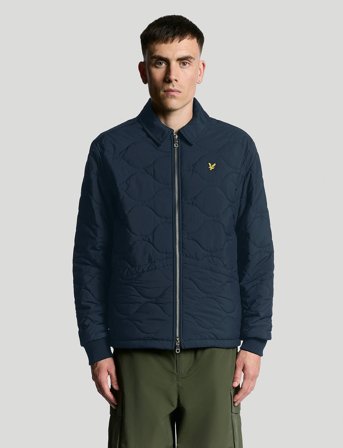Lyle & Scott Quilted Ripstop Jacket - Navy - XS