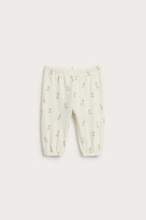 Kappahl | Bukse med sjiraffer Offwhite 56 | Offwhite