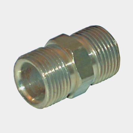 Rak skarvnippel 9/16-24