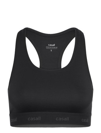Casall Graphic Sports Bra - Black - XS
