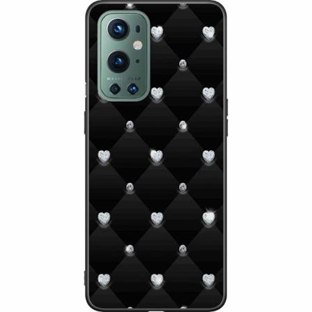 Oneplus 9 Pro Svart Skal Diamant Hjärta