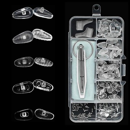 25 par briller neseputer silikon sklisikre neseputer briller puter lim briller neseputer briller reparasjonssett