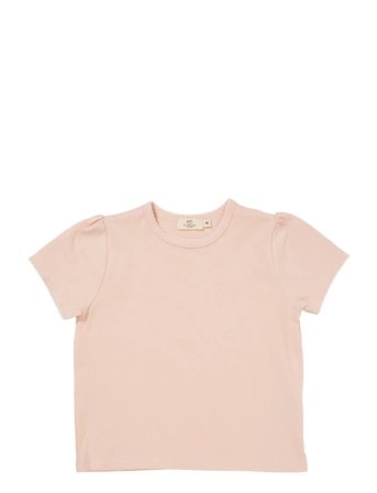 Copenhagen Colors T-Shirt W. Ruffle Sleeves - Pink - 92