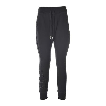 Dsquared2 Logo-print Tapered Cropped Broek , Zwart , Dames , Maat: S