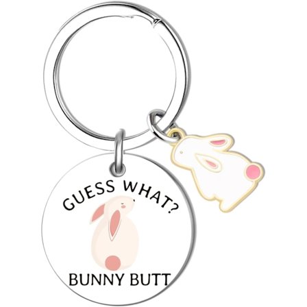 1 st Nyckelring Kawaii Kanin Gåvor Saker Kanin Mamma Kanin Nyckelring för Kaninälskare Kanin Gåvor för Kvinnor Kanin Tema Gåvor Kanin Gåvor för Kanin 