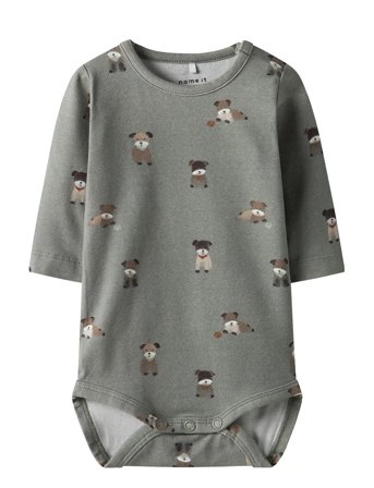 name it Nbmtusher Ls Body - Khaki green - 56