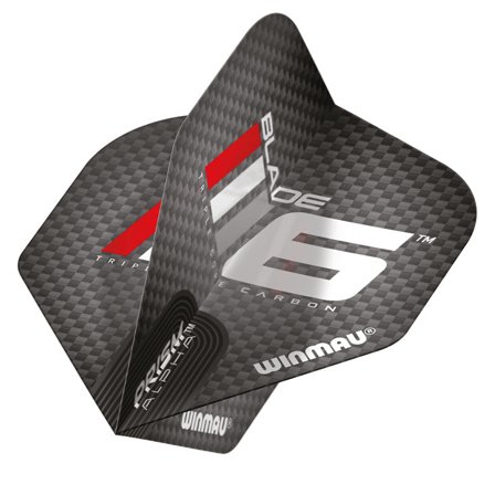 Winmau Black & Red Prism Alpha Standard