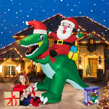 Hot Uppblåsbar Snögubbe Jultomte God Jul Träd Båge Hem Utomhus Dekoration LED Ljus