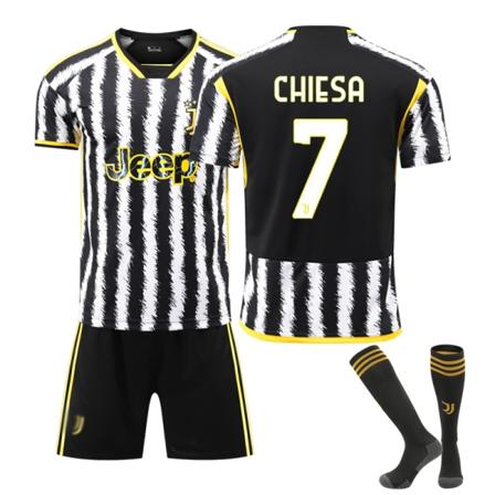 24 Juventus Home Correct fotbollströja för vuxna barn NO.7with socks 22