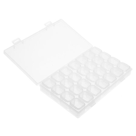 Pärlorganisatorlåda Nagellack Förvaringsbehållare Behållare Strass Organiseringslåda Lådor