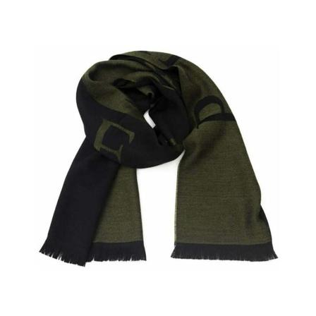 Philipp Plein, Green Wool Scarf Zwart, unisex, Maat:ONE Size