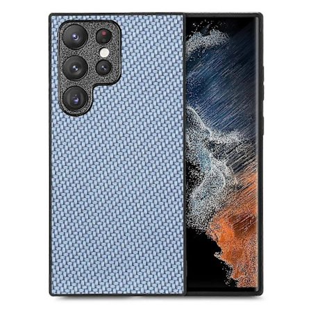 For Samsung Galaxy S25 Ultra Deksel Karbonfibertekstur PU PC TPU Telefon Bakdeksel - Blå