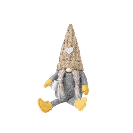 Stickad kärleksmössa docka amerikansk ansiktslös docka kaffekopp julhelgsdekorationer