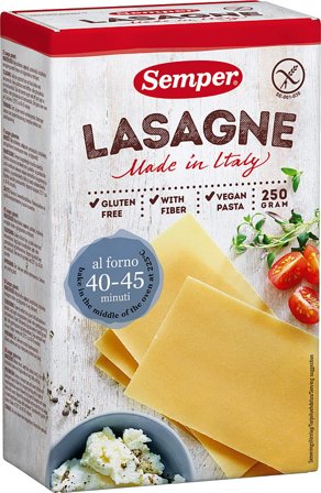 Semper Lasagne glutenfri, Helse & Madvarer, Pasta, Ris & Bælgfrugter, Pasta & Nudler