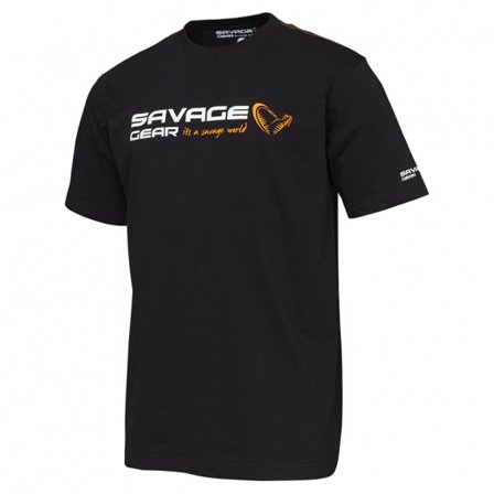 Savage Gear Signature Logo T-Shirt, Black Ink - M