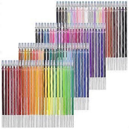 48 farger 0,5 mm Gel Blekk Penn Påfyll Glitter Neon Sett Håndverk Tegning Maling Fargeleggingsbøker Gave