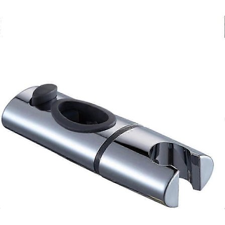Krom ABS Brusehovedholder Bruseholder Klips på Brusestang Håndbruseholder 360 Graders Rotation til Badeværelse Oval,S