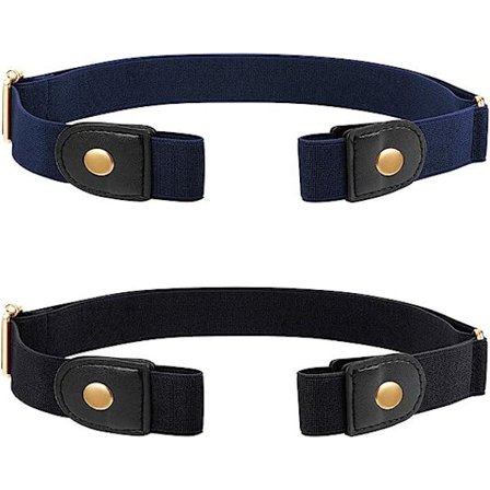 Ocean 2 stk Justerbar Bælte Uden Spænde Elastisk Bælte Usynlig