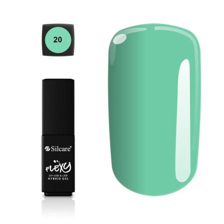 Silcare - Flexy - Hybrid Gel - Color: 20 - 4,5 Gram Grön