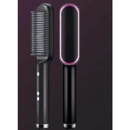 Hair Straightener Comb Matte Black