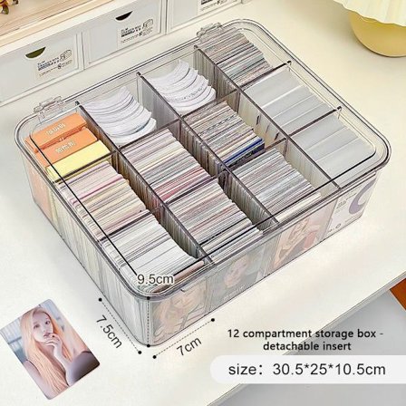 Card Kpop Photocard Säilytyslaatikko Valokuvakorttien organizer