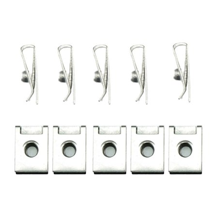 Rustfri Bil Nummerplade Fastgørelse Bil Fjederstål U Type Klips Universal