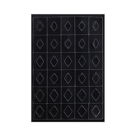 Nagelstencilmallar, självhäftande, transparenta plastark, DIY-manikyrverktyg (diamant)