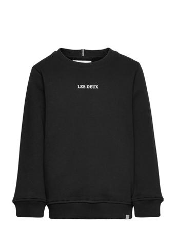 Lens Sweatshirt Kids Sweatshirt Trøje Sort Les Deux