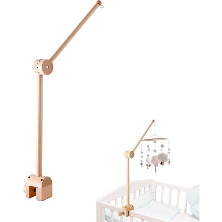 Legegårdsmobile - Mobileholder - Sengemobile - Baby Mobile Holder Træ - Musik Mobile Holder Træ - Baby Mobile Holder Træ