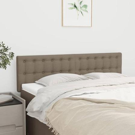 Vidaxl Huvudgavlar 2 St Taupe 72x5x78/88 Cm Tyg Taupe