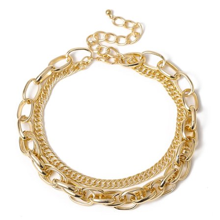 Punk Hip Hop Choker -kaulakoru naisille Statement Gothic Cuban C