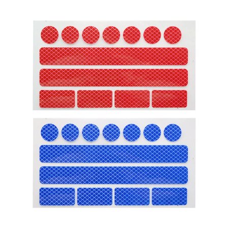 2 kpl turvallisuusheijastintarrat Varoitusheijastintarrat Itsekiinnittyvät heijastintarrat ajoneuvoille polkupyörille moottoripyörille