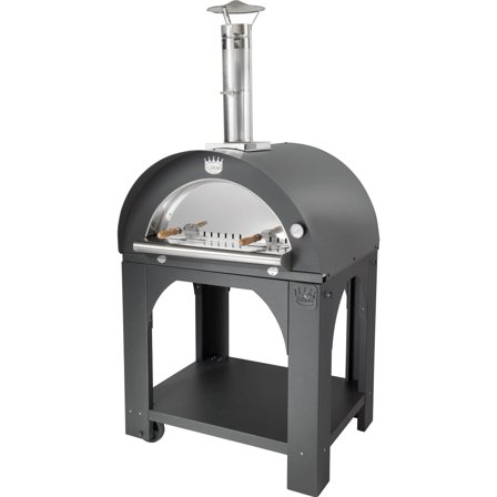 Clementi forni Pulcinella Brændefyret Pizzaovn 80x60 cm. Antracit | KitchenOne