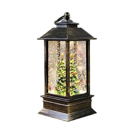 Joulu lumipallo lyhty kohtaus puu koriste koriste joulu LED valo [D]