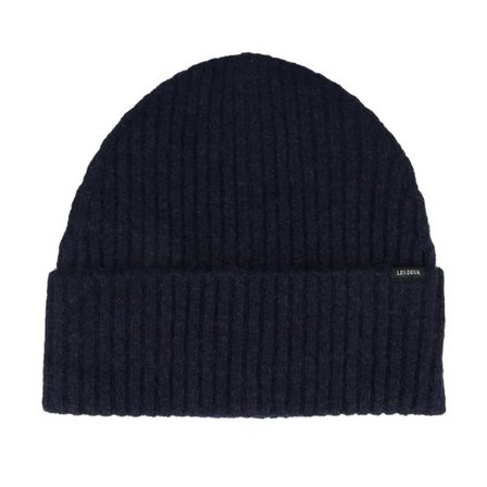 Les Deux - Blå cuff Beanie - Ty Beanie Dark Navy Cuff @ Hatstore
