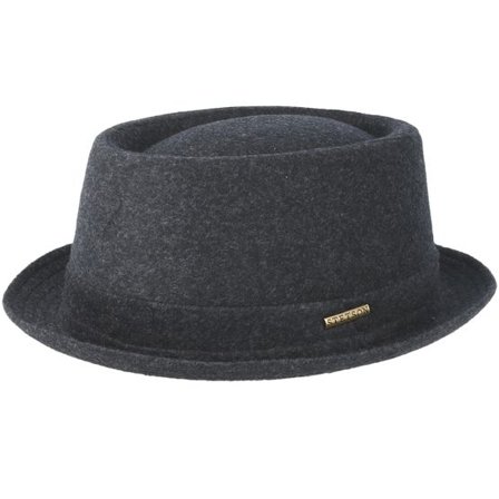 Stetson - Grå porkpie Hatt - Wool Grey Pork Pie @ Hatstore