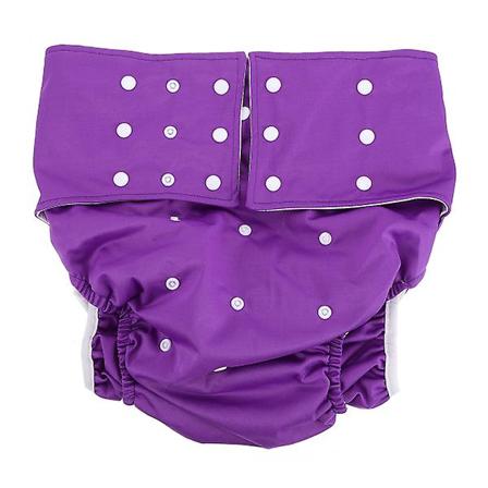 1 Stk Vaskbar Voksenble Vaskbar Voksenble Anti-læk Periodetrusser Lilla 35X35CM Purple 35X35CM