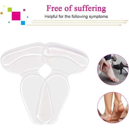 Hælpute, T-formet innleggssåler, sklisikre hælputer, innlegg