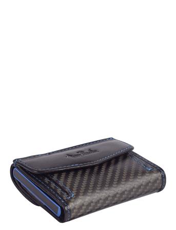 Tony Perotti Furbo Carbon Cardholder With Banknote And Coin Pocket Svart