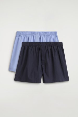 COS 2-Pack Cotton Boxer Shorts in Blue - Men