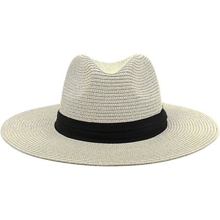 XXL Halm Panamahatt for Store Hoder - Stor Sommerstrand Solhatt med Bred Bremm og UV-Beskyttelse