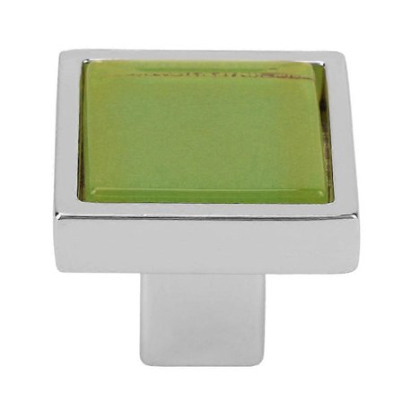Yksireikäinen vetolaatikon vedin keittiönupit kaapin vaatekaapin kahva (neliön muotoinen) kromi vihreä