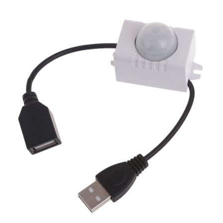 USB 5V PIR-sensor LED-bevægelsessensor-afbrydere Motion Control PIR-controller til LED-strips Belysning Kamera Pet Overvågning