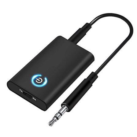 Bluetooth 5.0 Sender og Modtager, 2-i-1 Trådløs 3.5mm Adapter Mini Bærbar 3.5mm Jack, Lav Forsinkelse