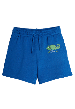 Mini Rodini Lizard Sweatshorts Byxor Unisex Blå 92/98