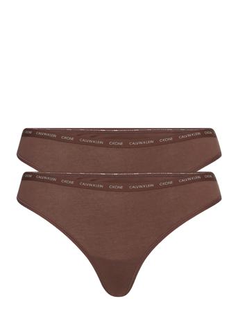 Thong 2Pk Brown Calvin Klein